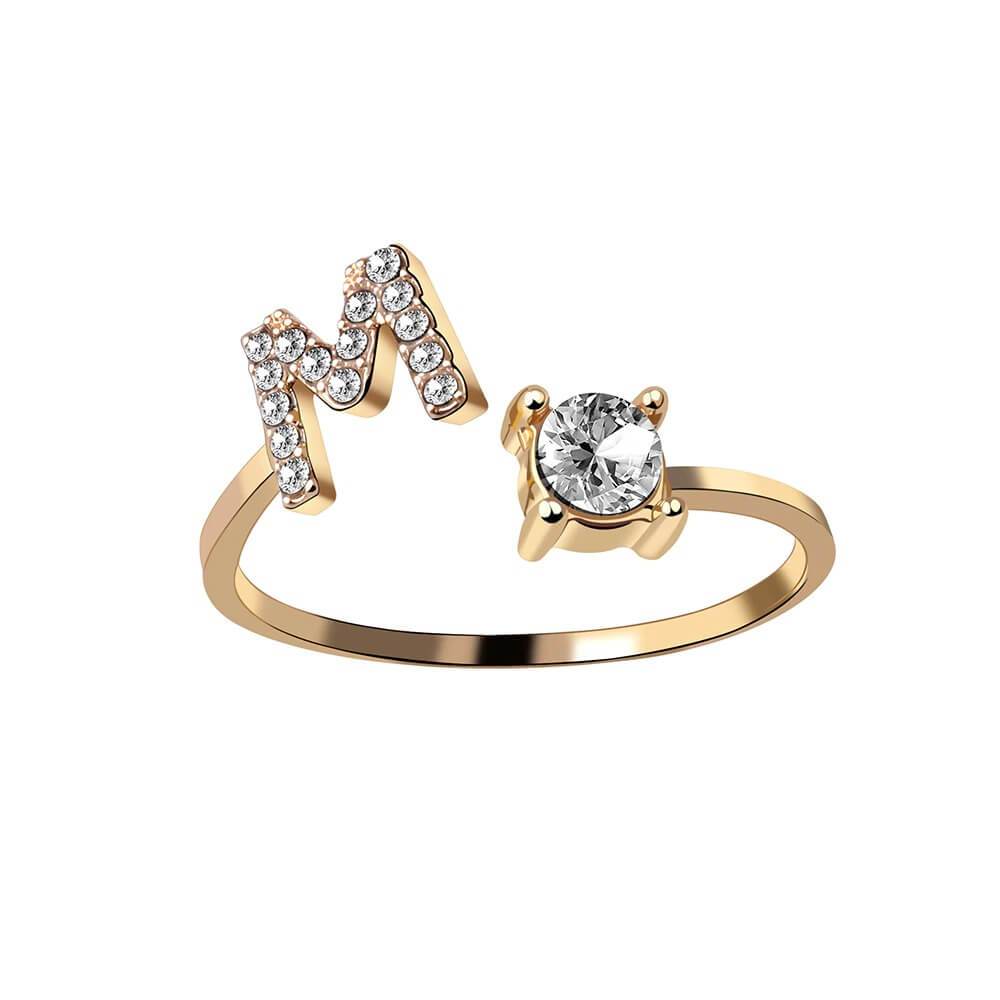 Nyla – Anillo con inicial y circonitas