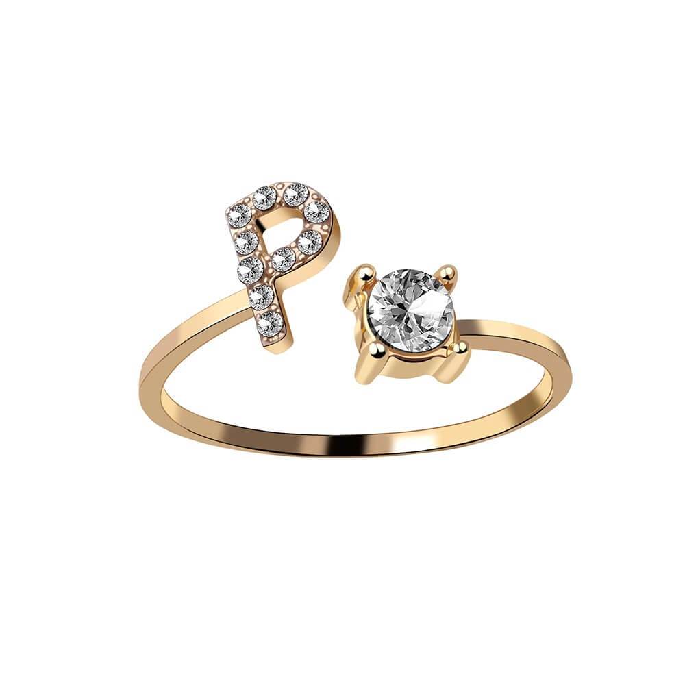 Nyla – Anillo con inicial y circonitas