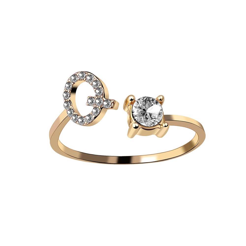 Nyla – Anillo con inicial y circonitas