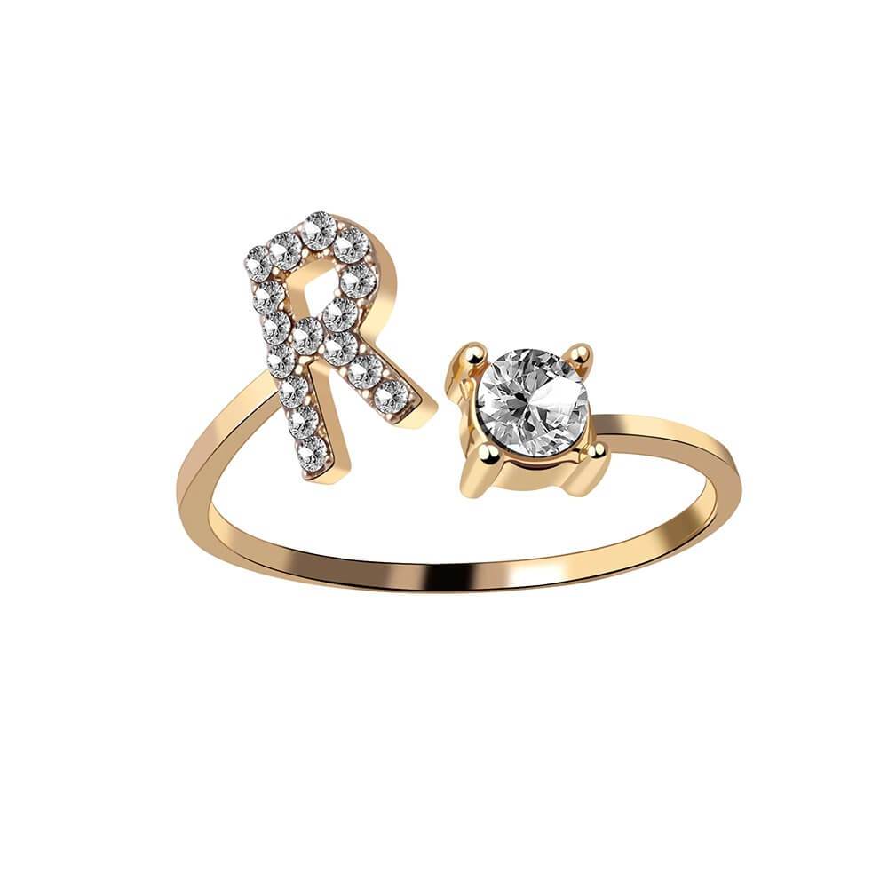 Nyla – Anillo con inicial y circonitas
