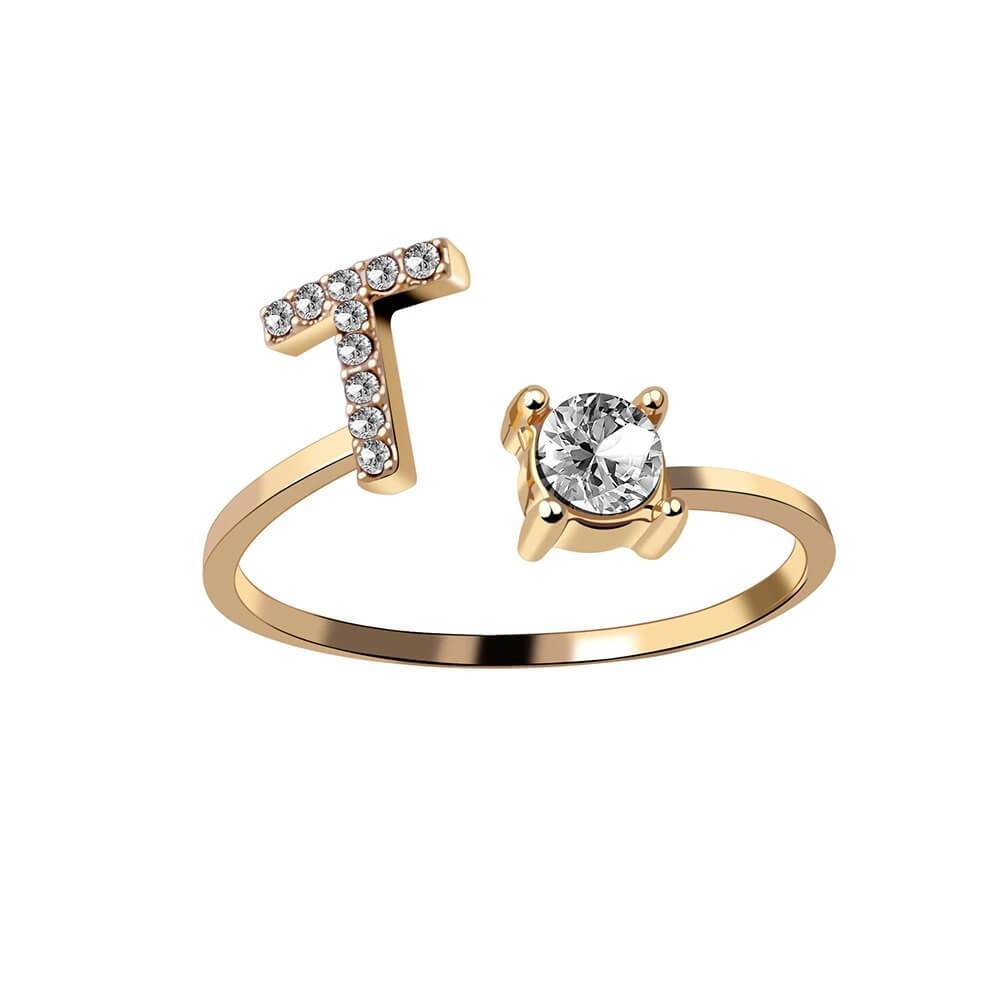 Nyla – Anillo con inicial y circonitas