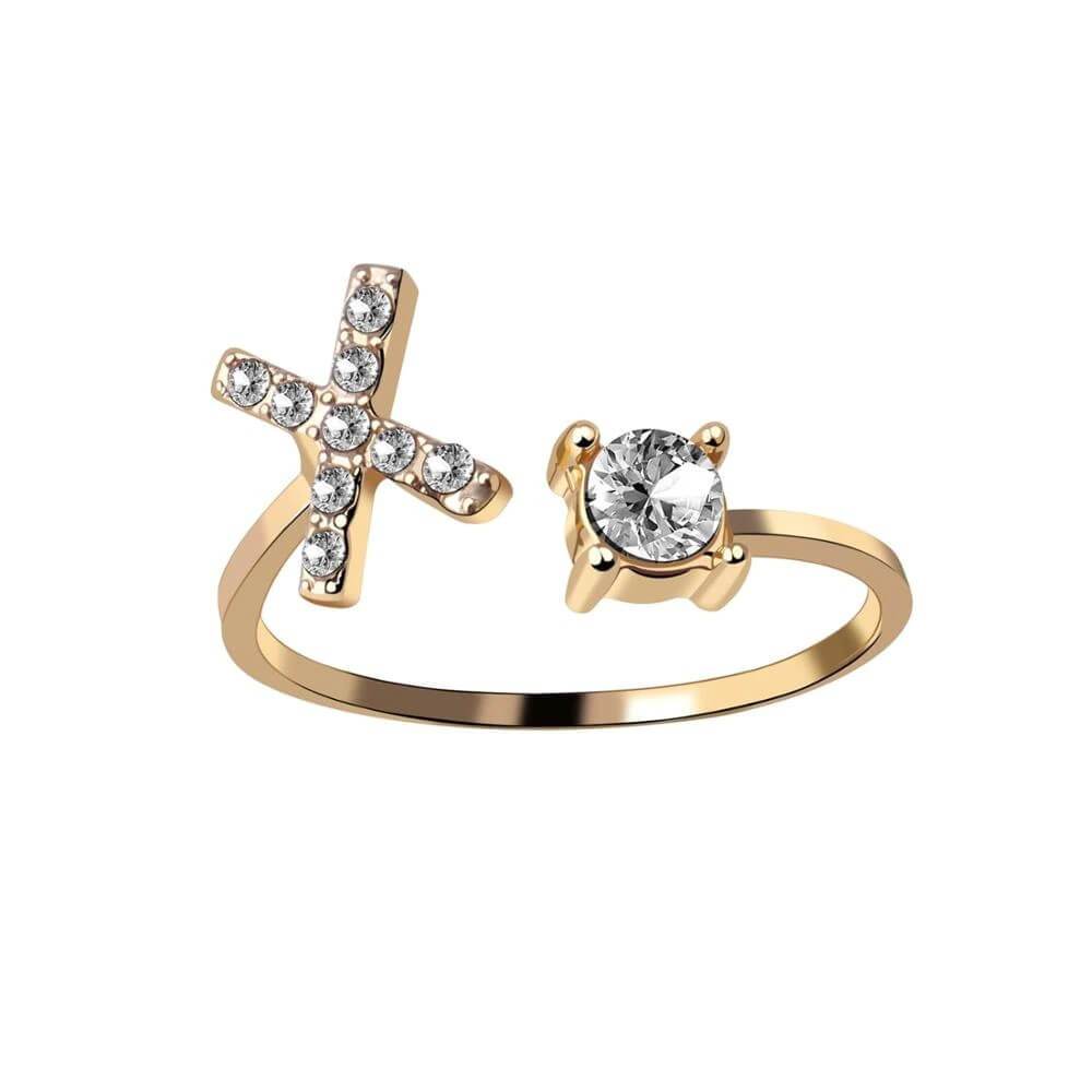 Nyla – Anillo con inicial y circonitas