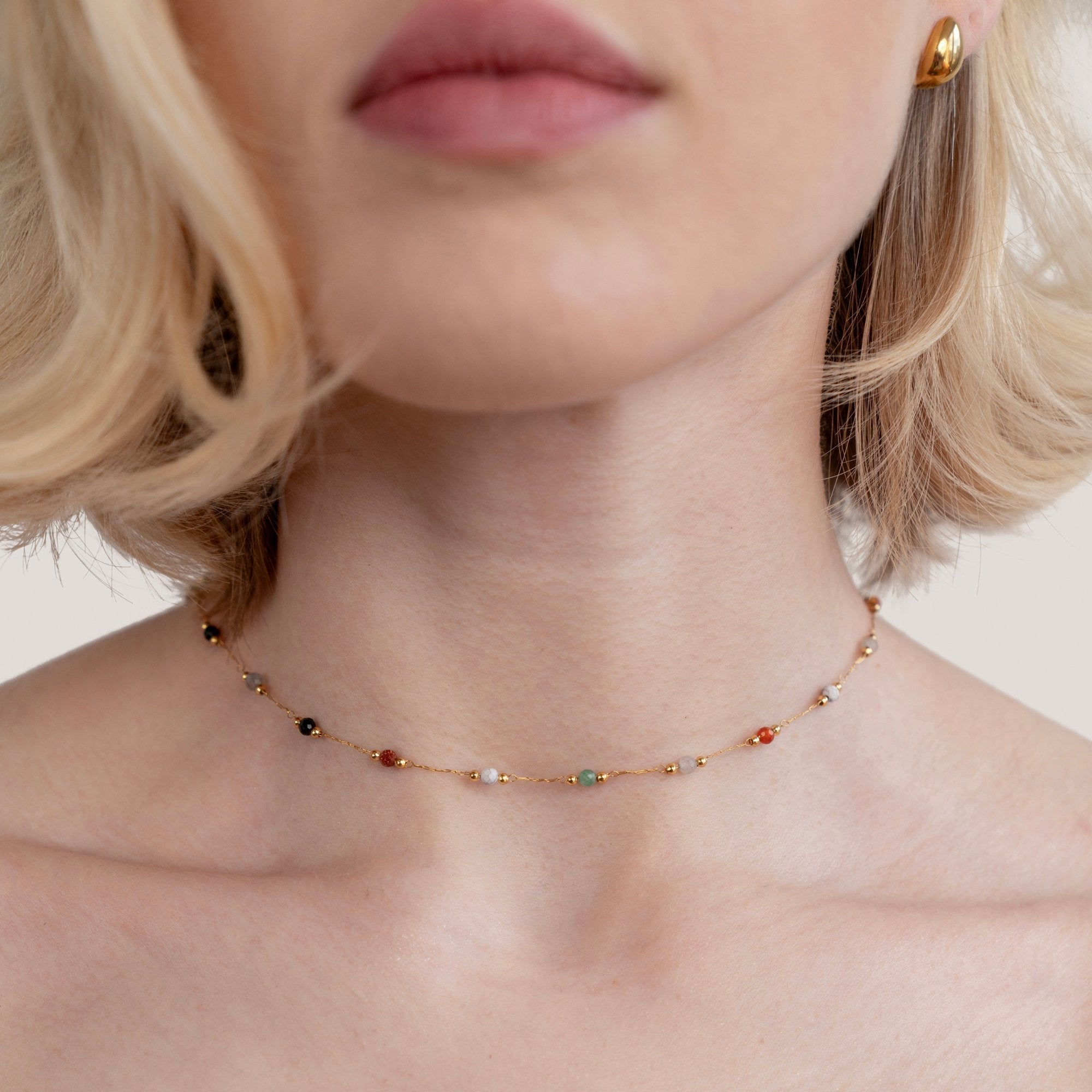 Lala - Collar con perlas y piedras