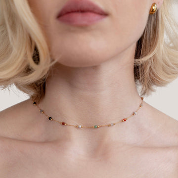 Lala - Collar con perlas y piedras