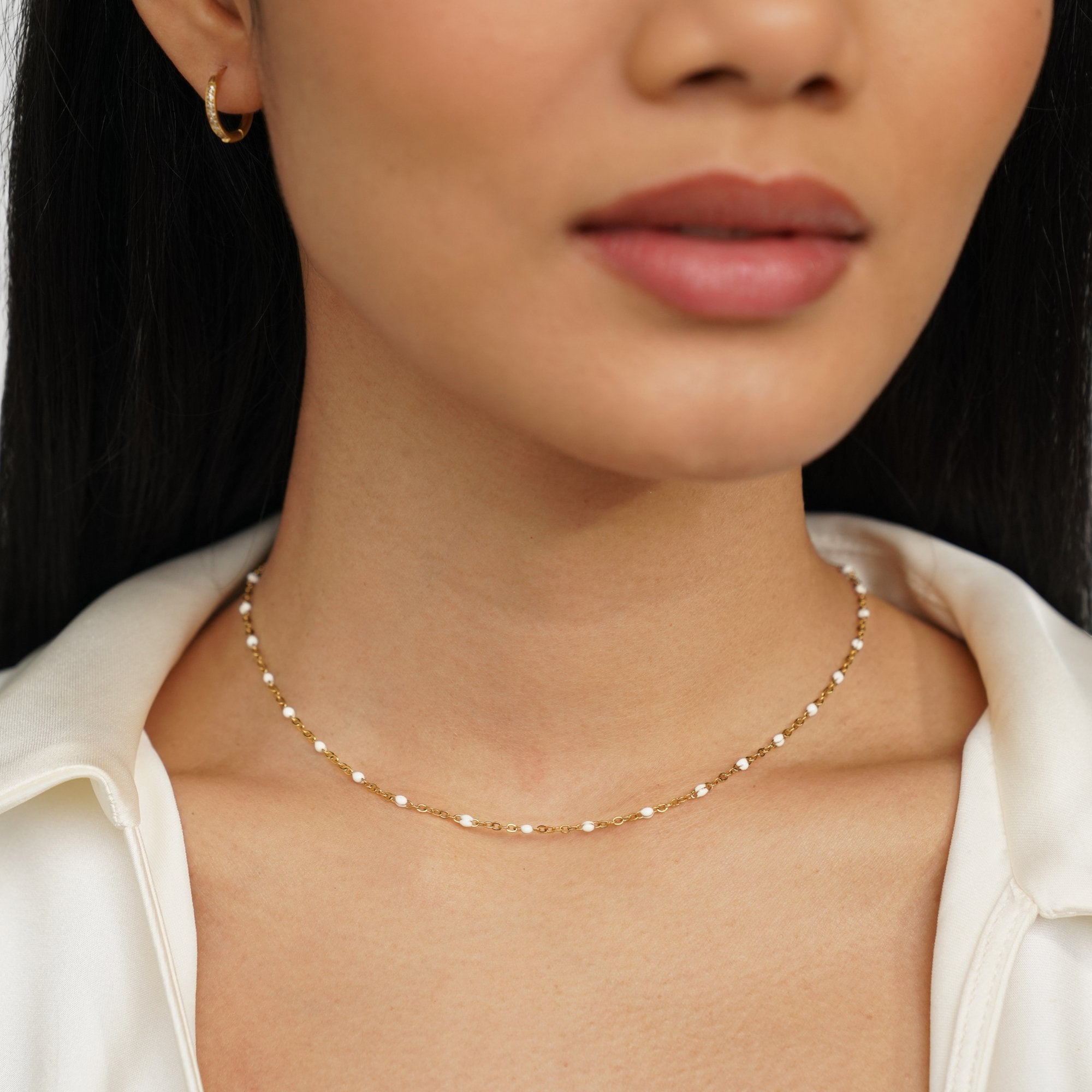 Mila – Collar con perlas blancas