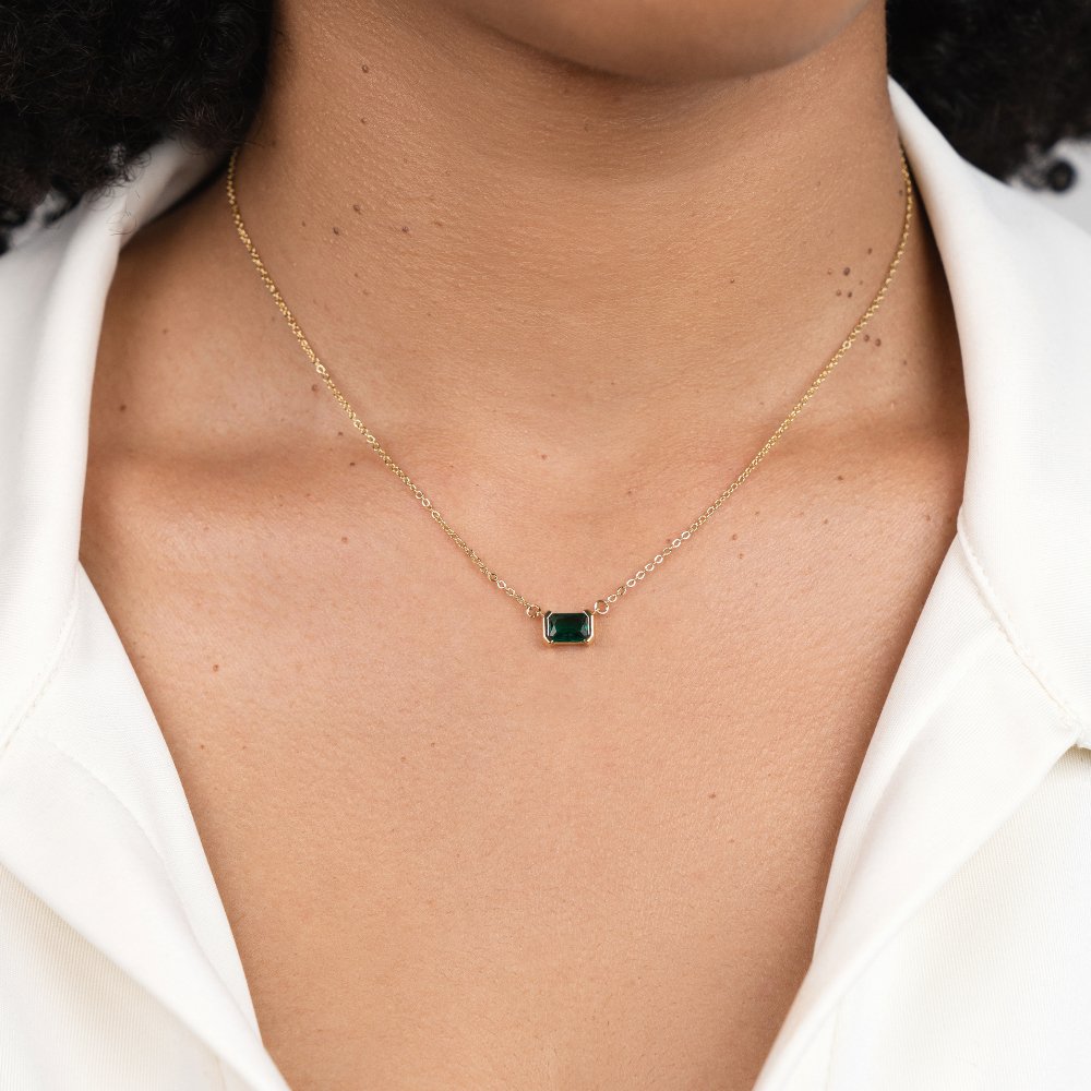 Moni – Collar de Esmeralda Verde