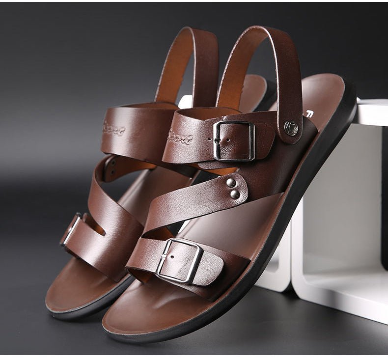 Nathan – Sandalias con hebilla de diseño clásico para hombre