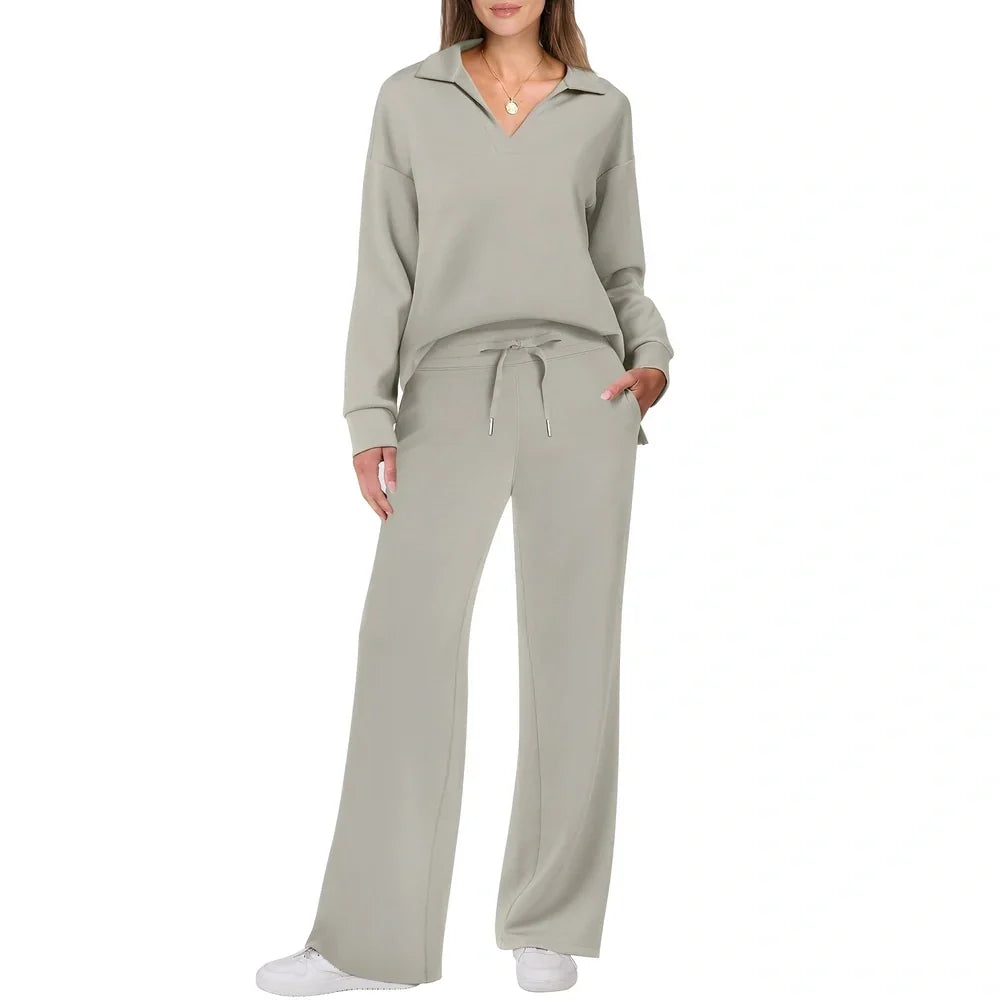 Justina - Set ligero de suéter y pantalones para mujeres