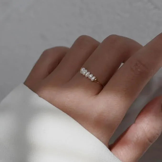 Miori – Anillo de Perla Natural en Oro