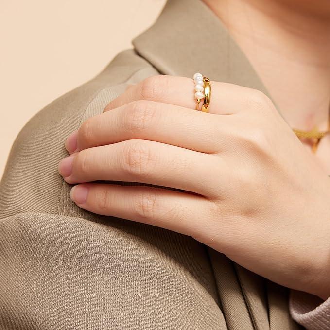 Miori – Anillo de Perla Natural en Oro