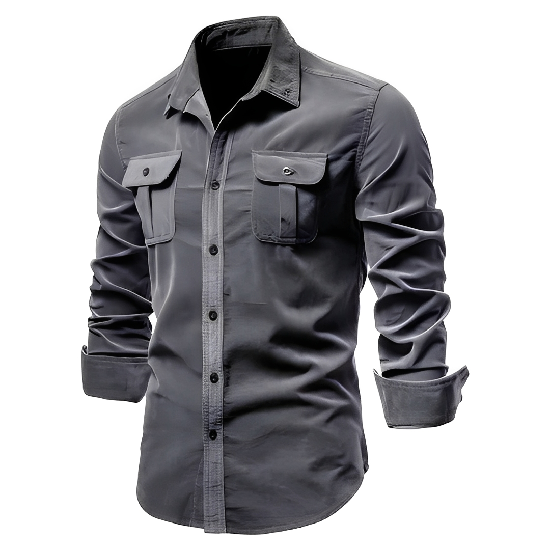 Blake - Camisa casual de manga larga para hombre