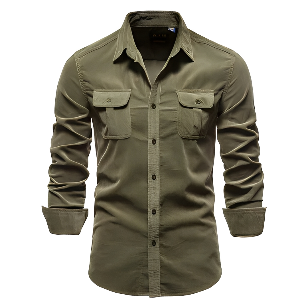 Blake - Camisa casual de manga larga para hombre