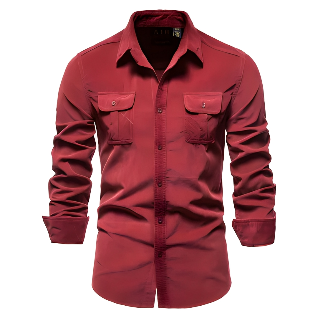 Blake - Camisa casual de manga larga para hombre