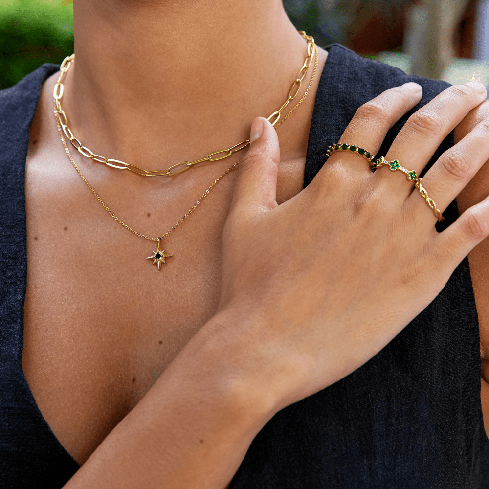 Mara – Collar de clip dorado