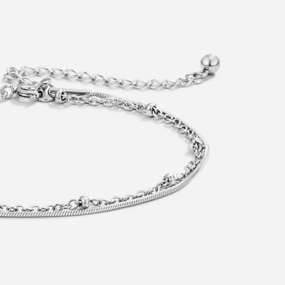 Oya - Pulsera de plata de múltiples capas
