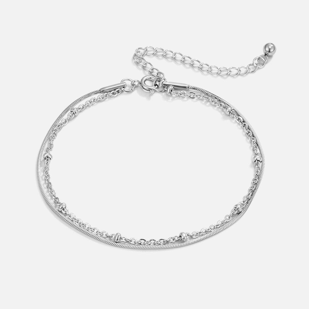Oya - Pulsera de plata de múltiples capas