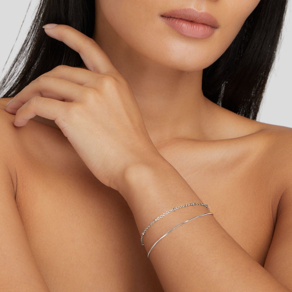 Oya - Pulsera de plata de múltiples capas