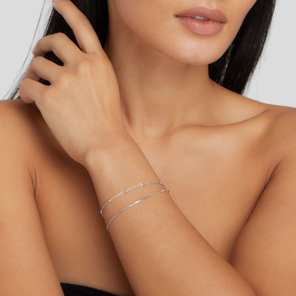 Oya - Pulsera de plata de múltiples capas