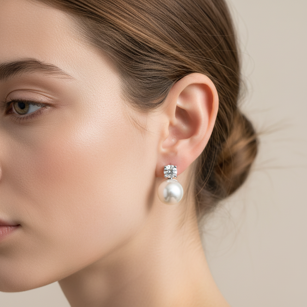 Carmel – Pendientes cuadrados de plata esterlina