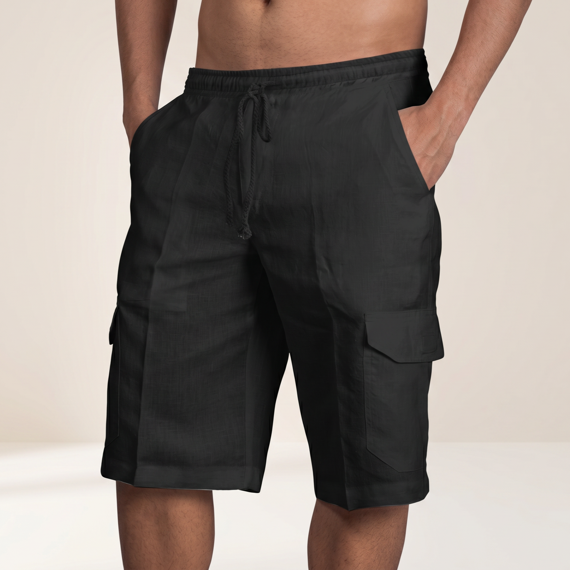 Phelps - Pantalones Cortos Relajados con Bolsillos