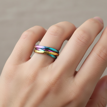 Sansen – Par de anillos de triple aro