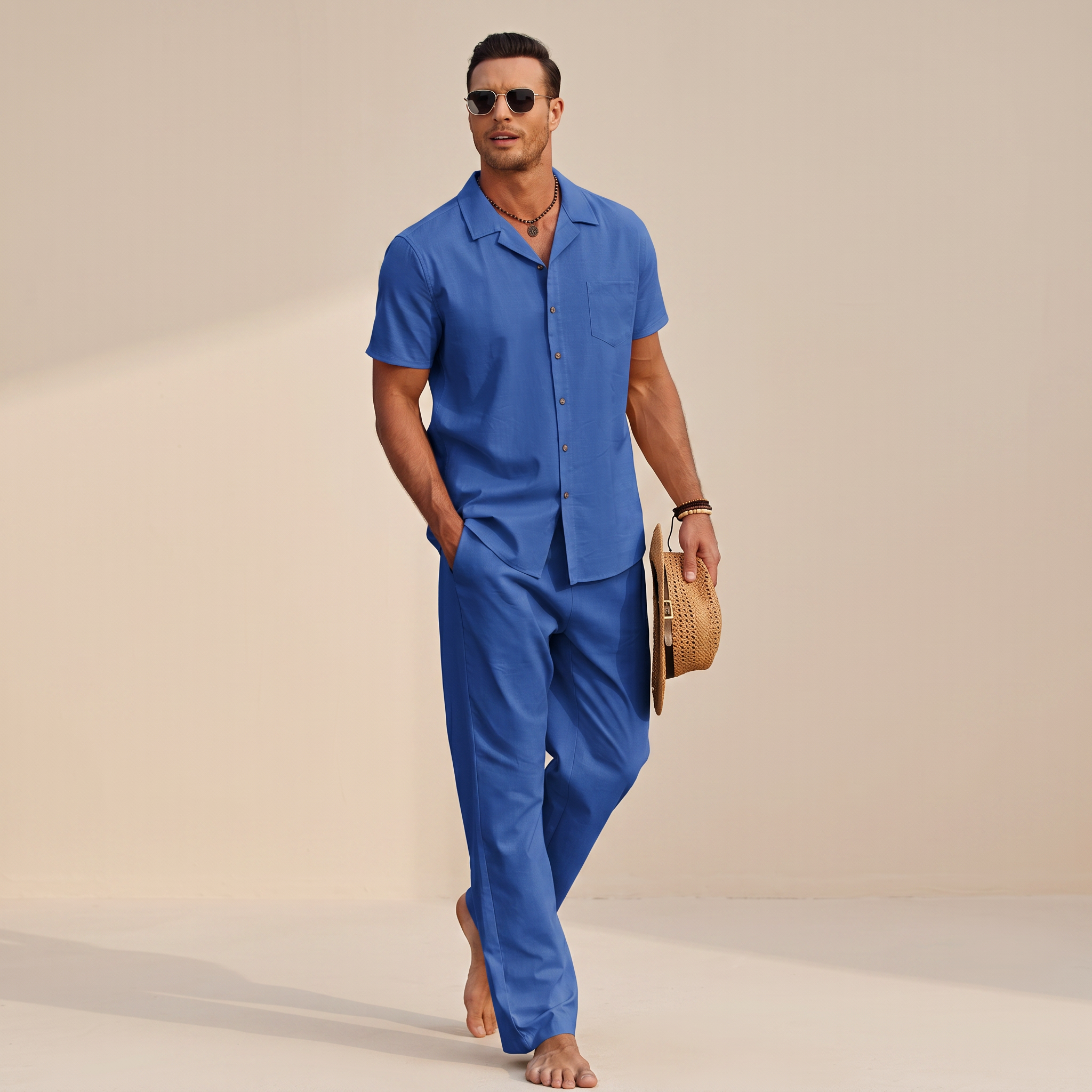 Hampton - Conjunto de Camisa Relajada y Cómoda