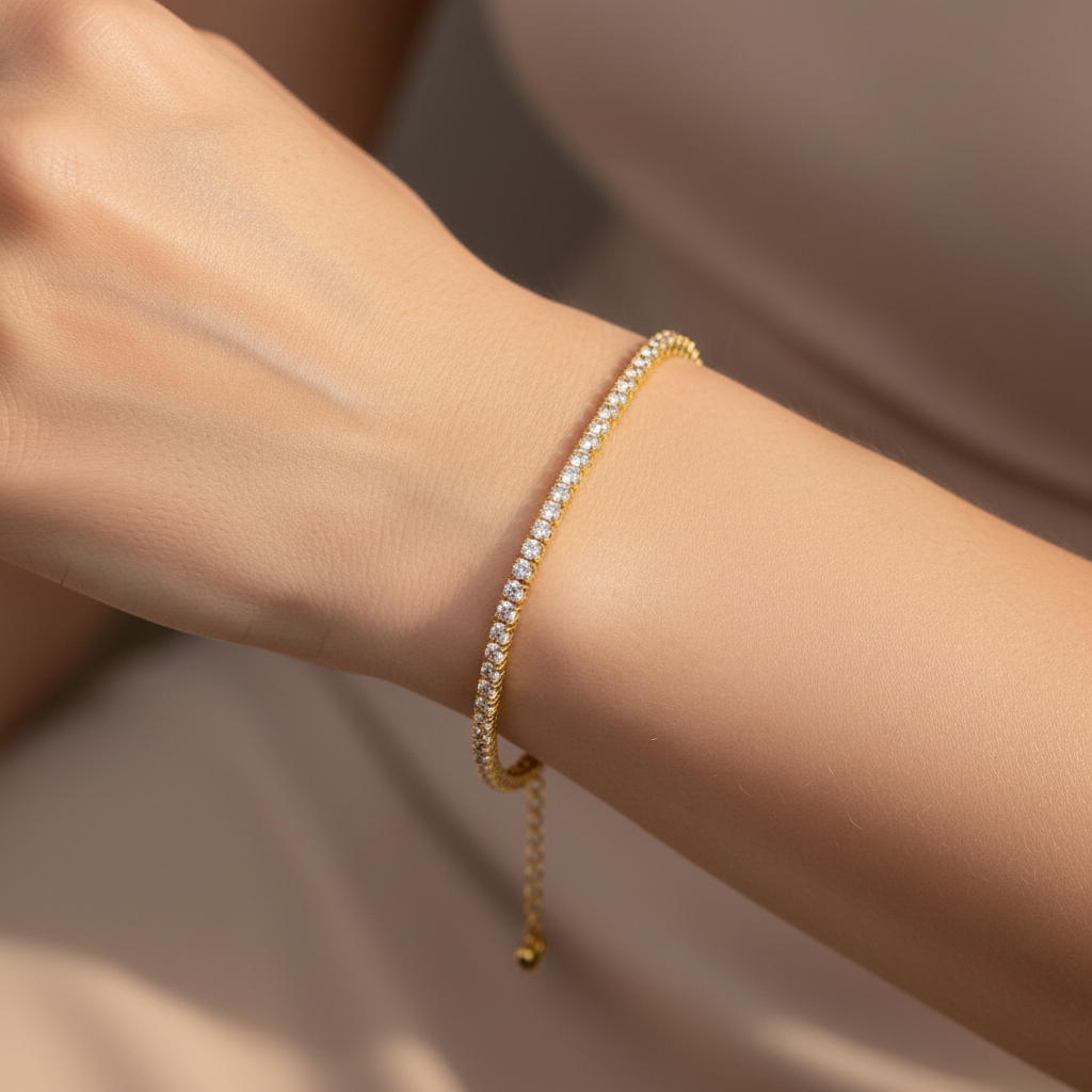 Cher – Pulsera elegante de circonitas