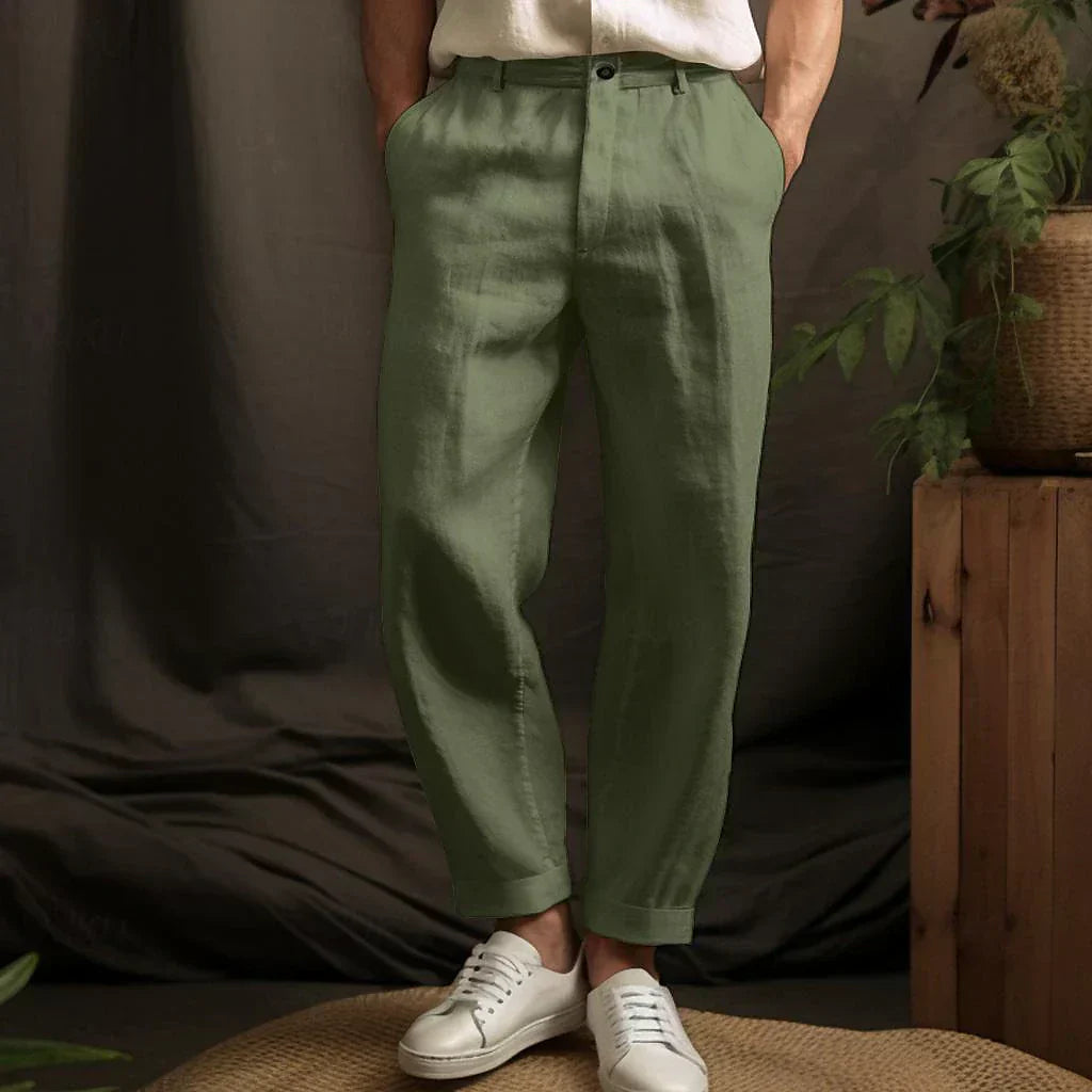 Paul - Pantalones Casuales de Corte Relajado para Hombre