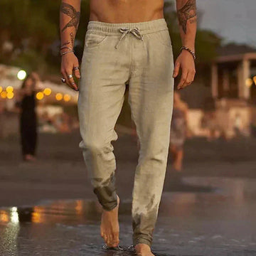 Mike - Pantalones de Verano Clásicos para Hombre