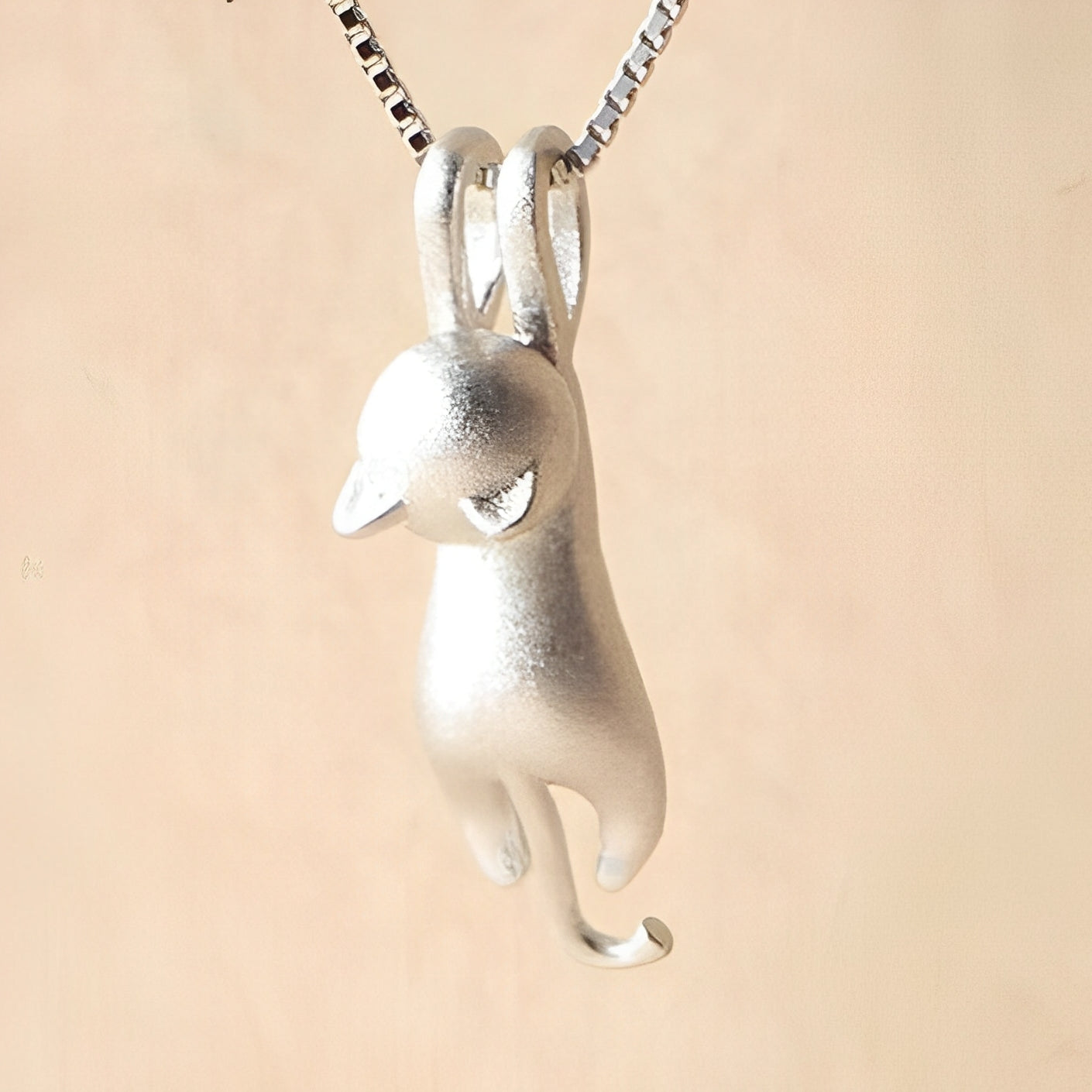 Mina – Collar Gatito Juguetón de plata 925
