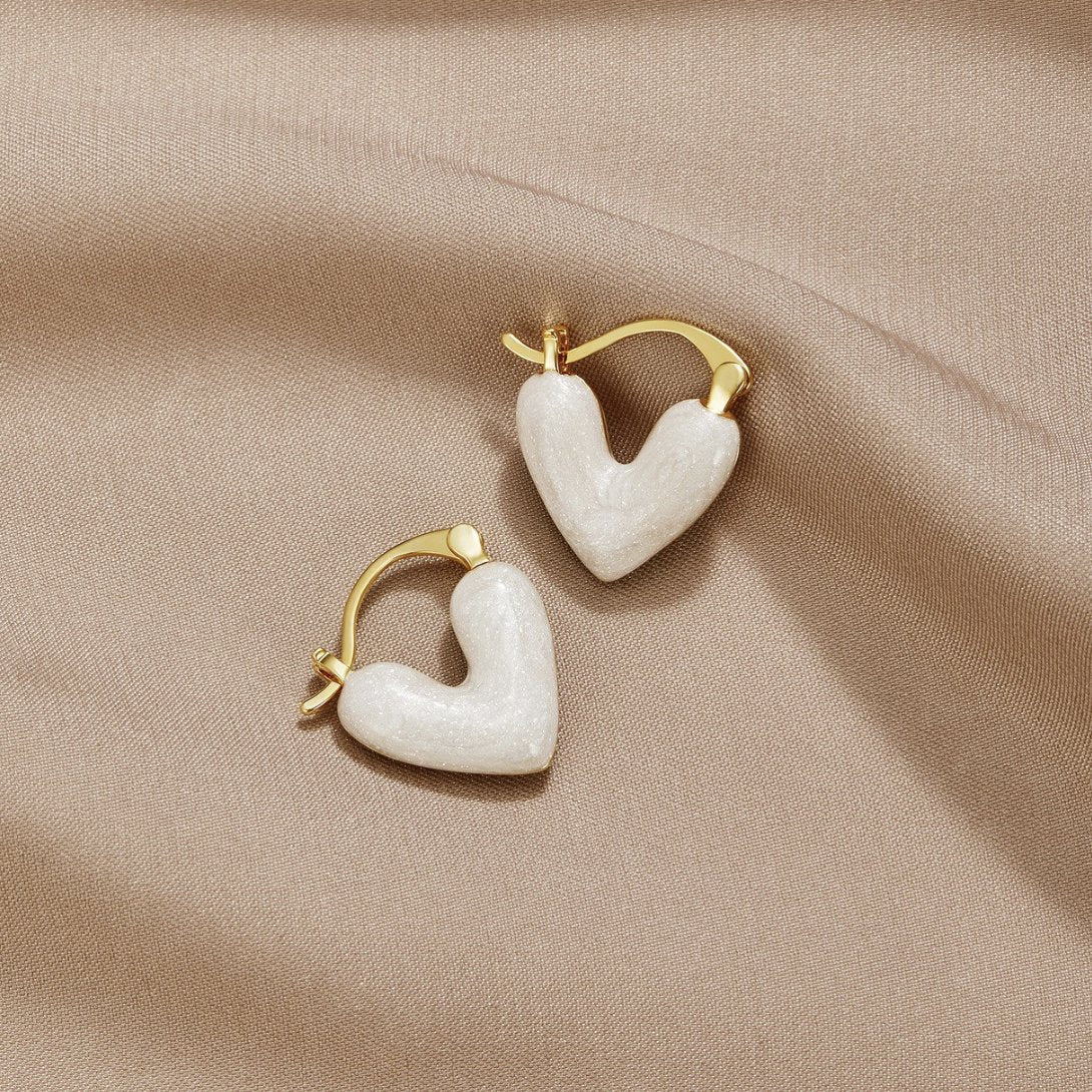 Aya – Pendientes de corazón amor oro