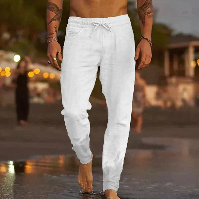Mike - Pantalones de Verano Clásicos para Hombre