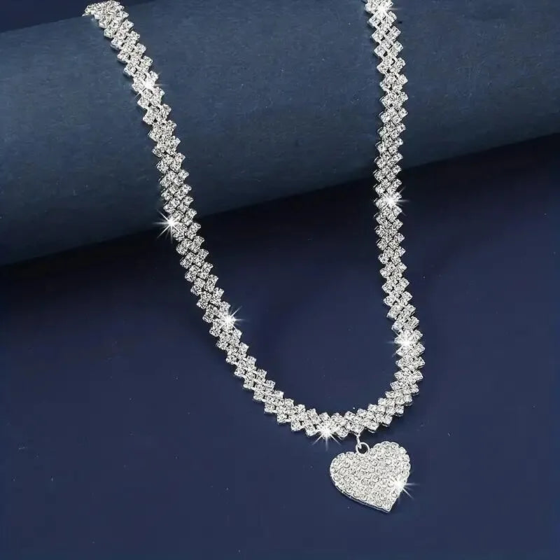 Incrustaciones de circonio - Collar de tenis doble