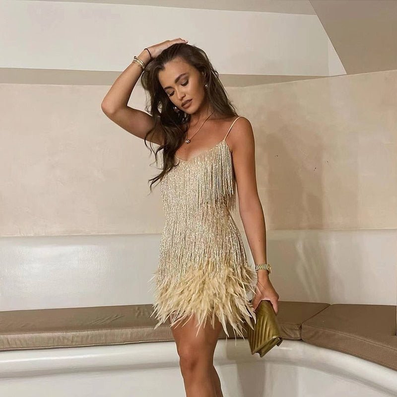 Jane - El Vestido de Cóctel de Lentejuelas