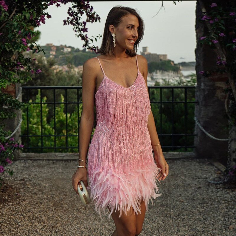 Jane - El Vestido de Cóctel de Lentejuelas