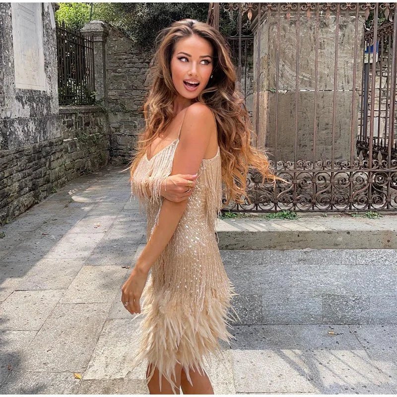 Jane - El Vestido de Cóctel de Lentejuelas