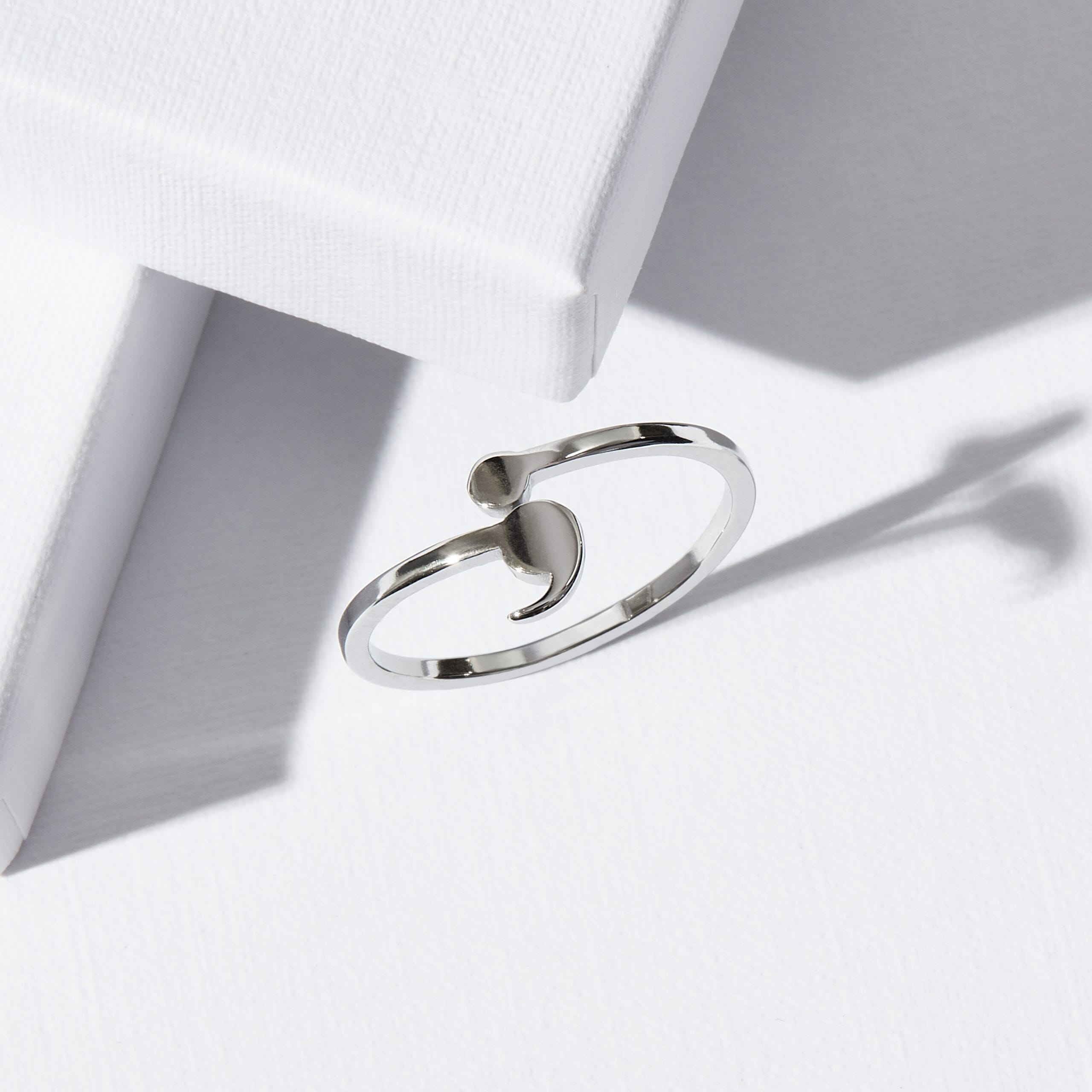 Anillo de punto y coma delicado - Anillo de resiliencia