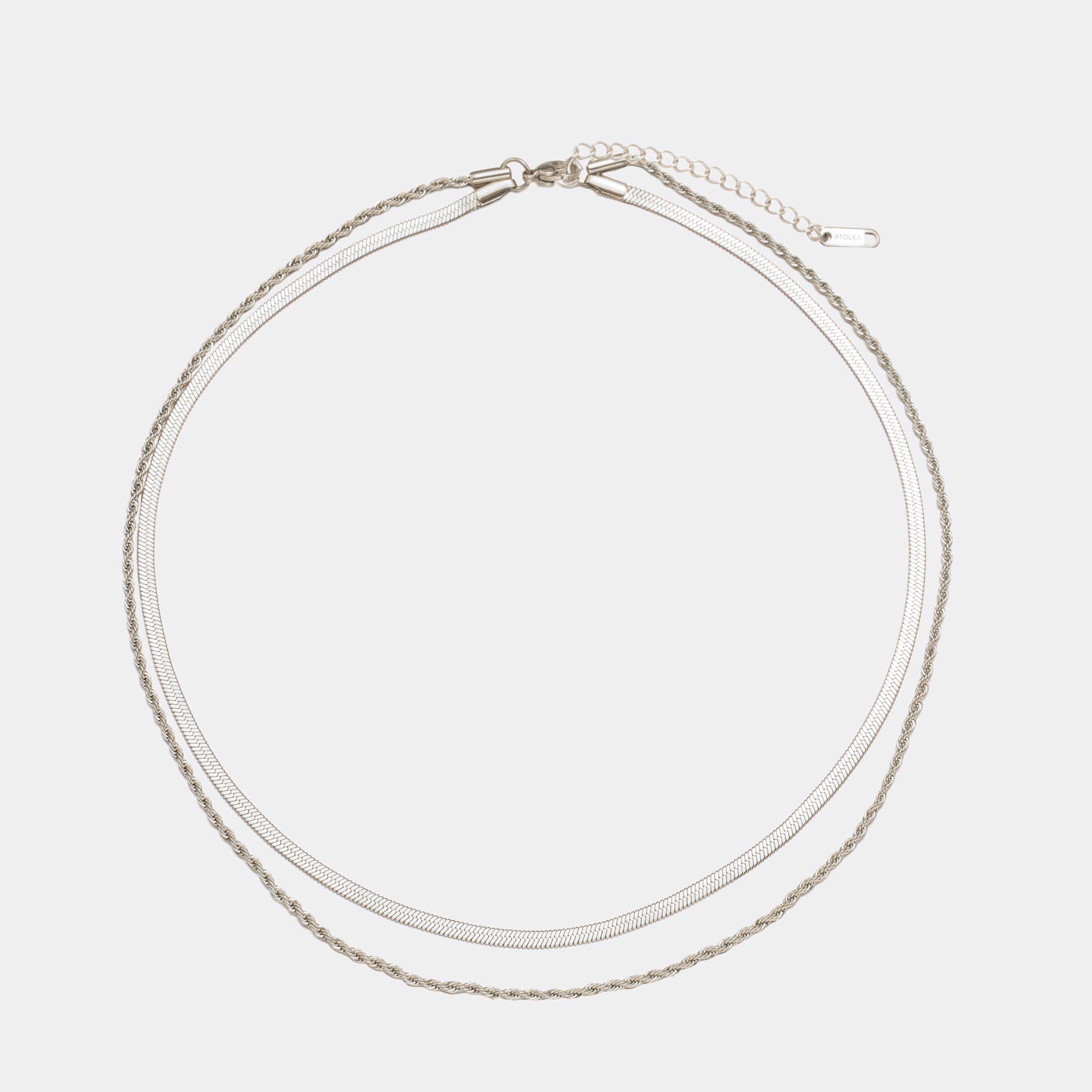 Ios – Collar de doble capa con recubrimiento de oro