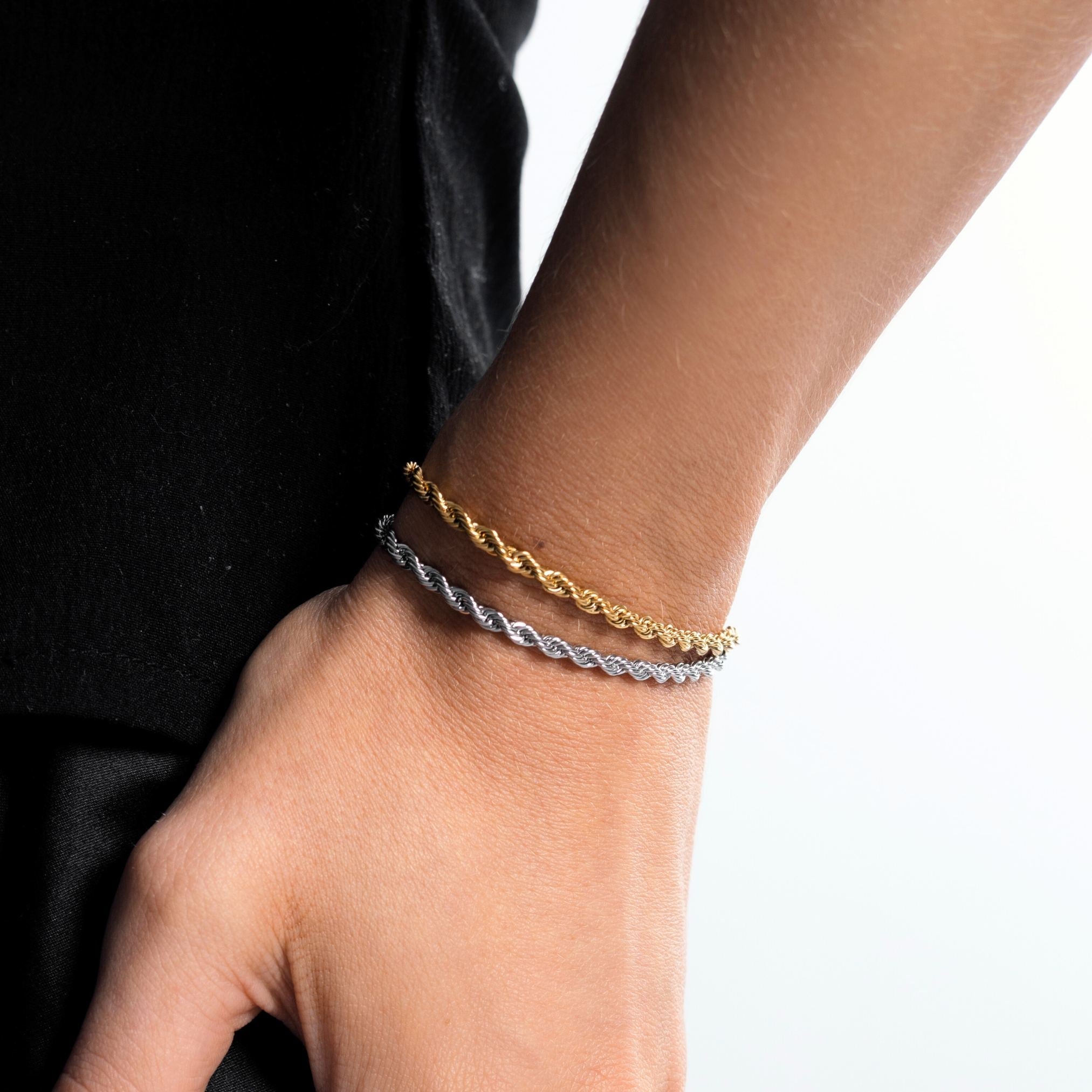Calvi – Pulsera con cadena de oro trenzada