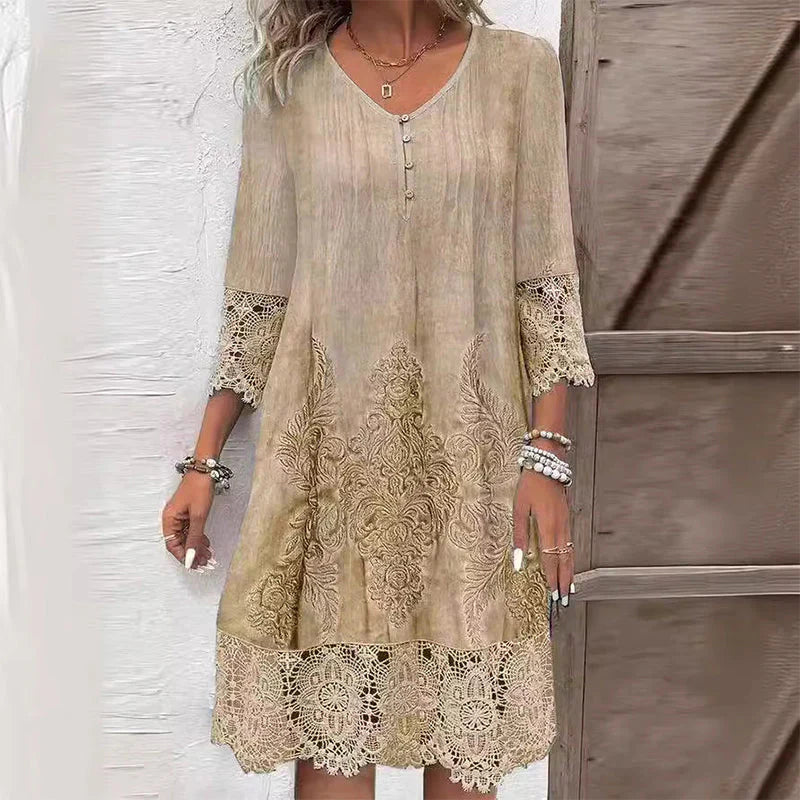Jenna – Elegante vestido de dama con encaje