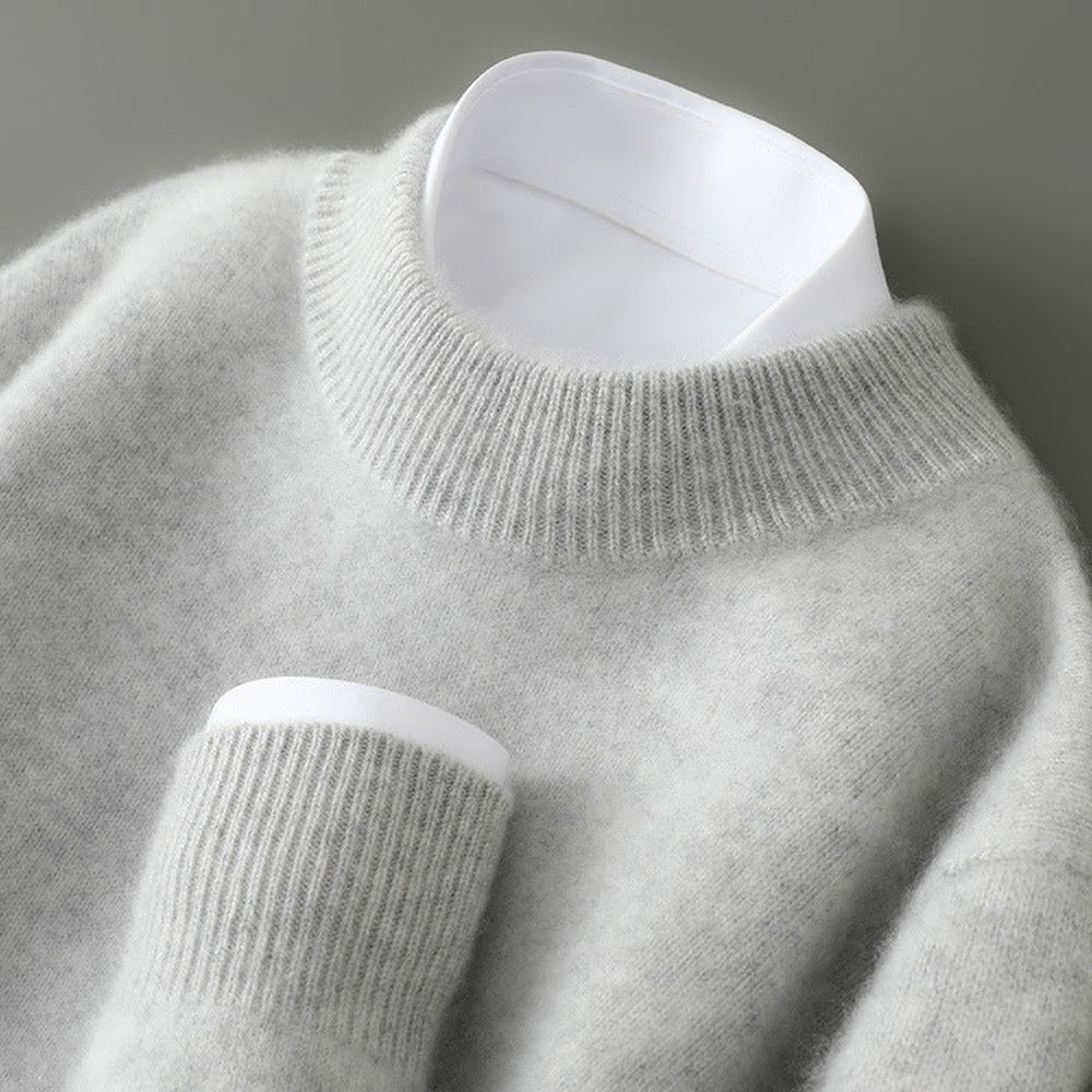 Wayne - Pullover retro grueso para hombres