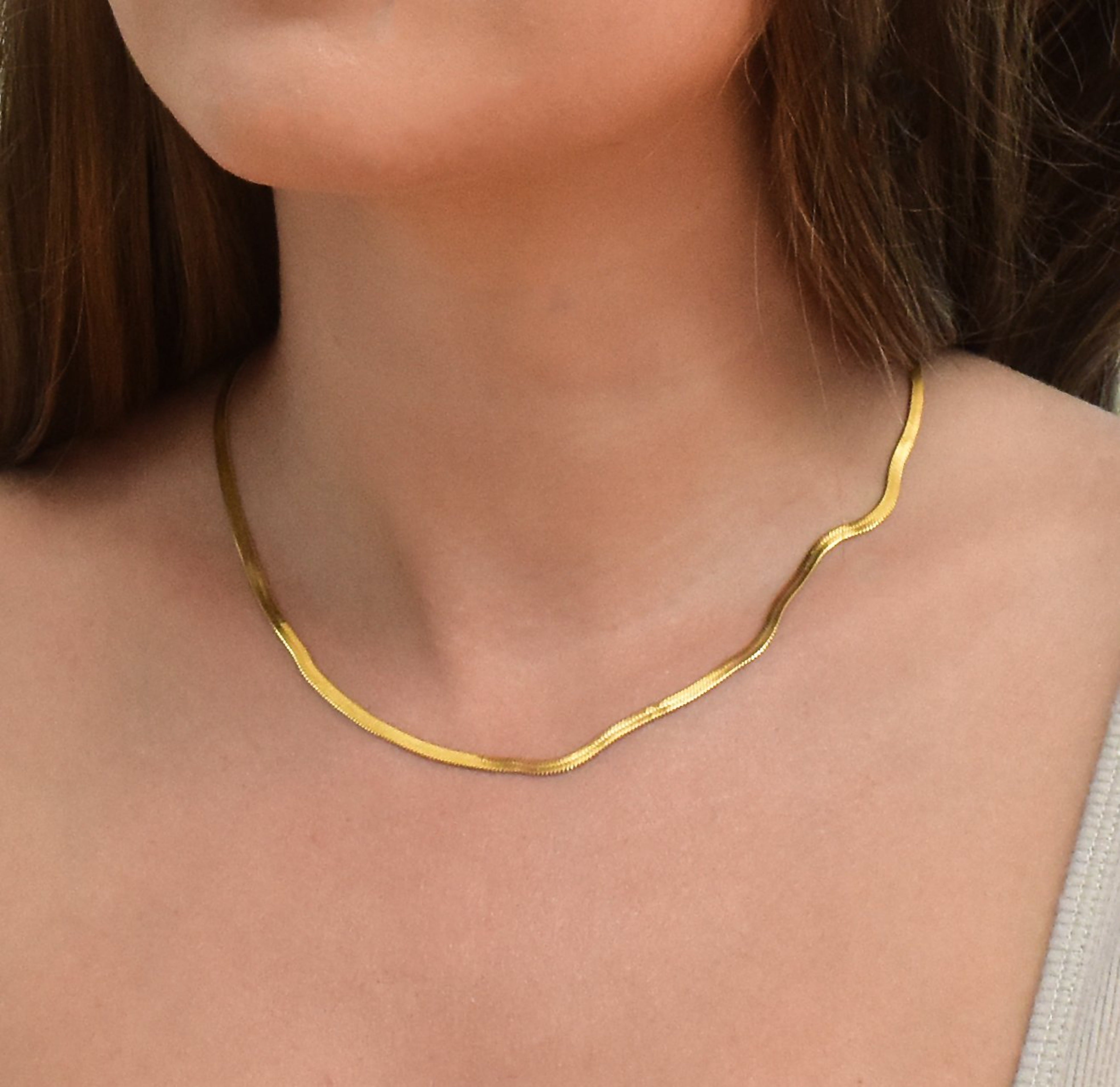 Lucienne - Collar de serpiente dorada elegante