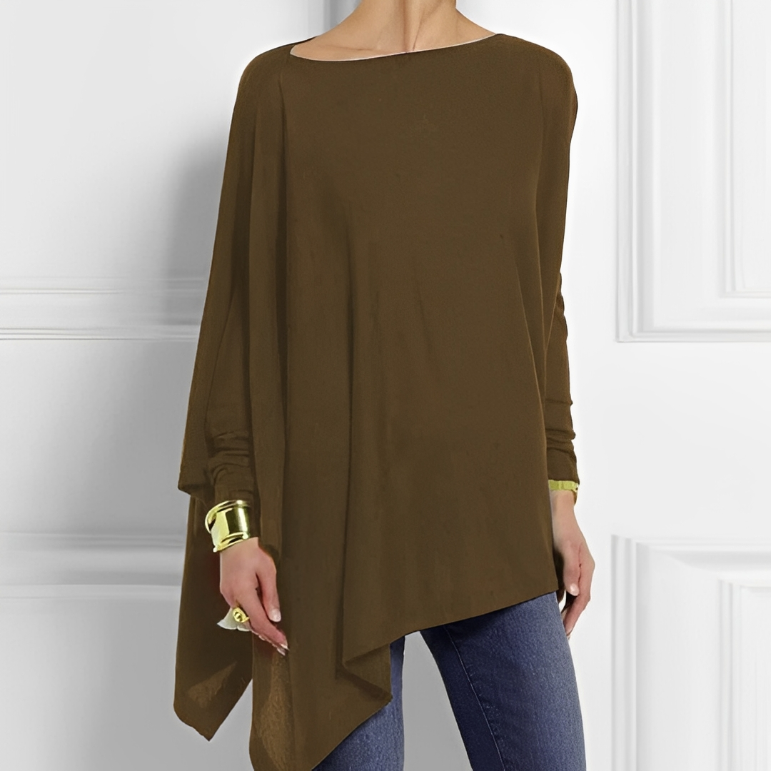 Chaneta - Blusa de manga larga y ajuste holgado para mujeres