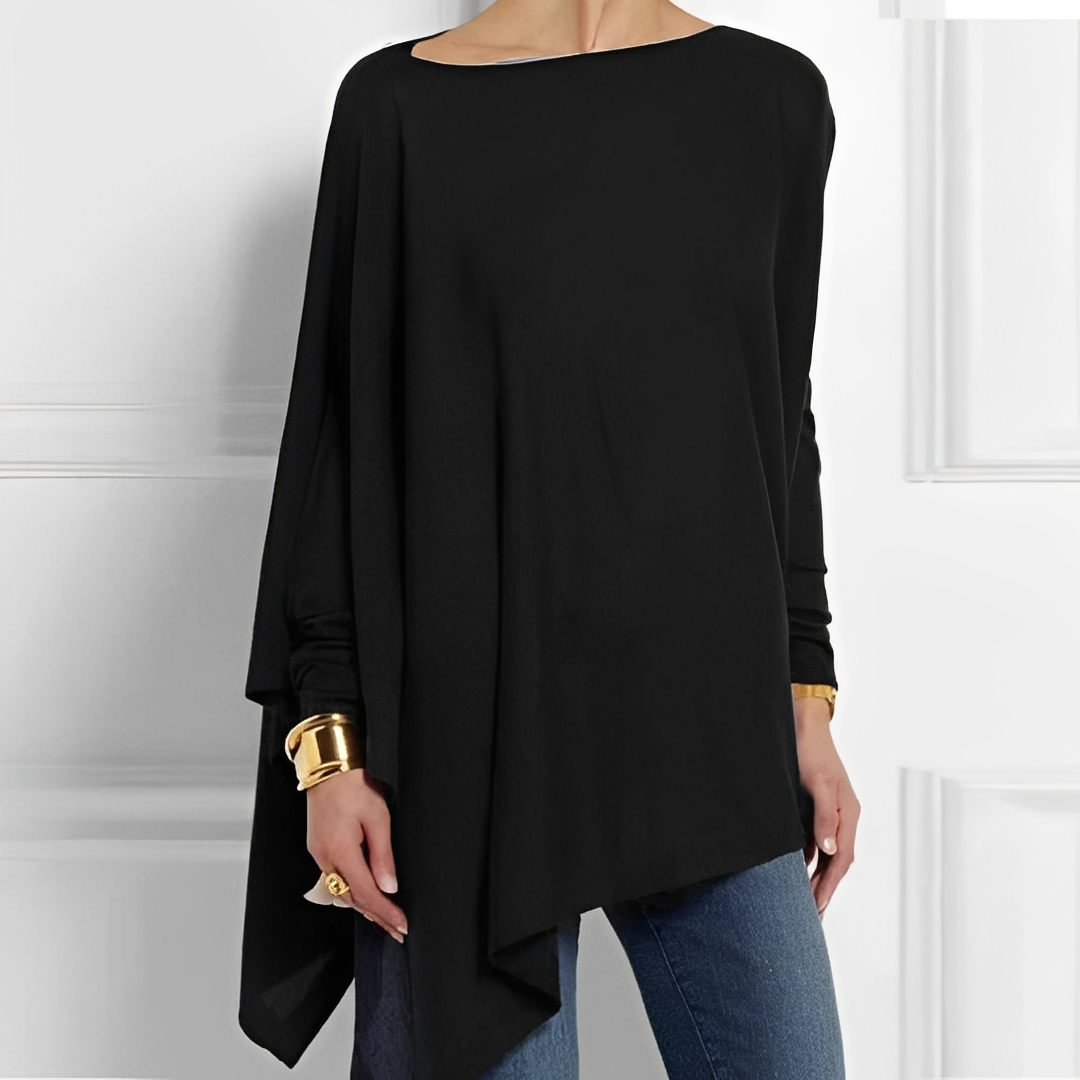 Chaneta - Blusa de manga larga y ajuste holgado para mujeres