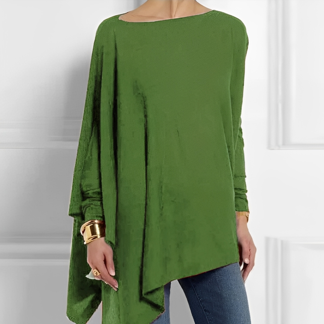 Chaneta - Blusa de manga larga y ajuste holgado para mujeres