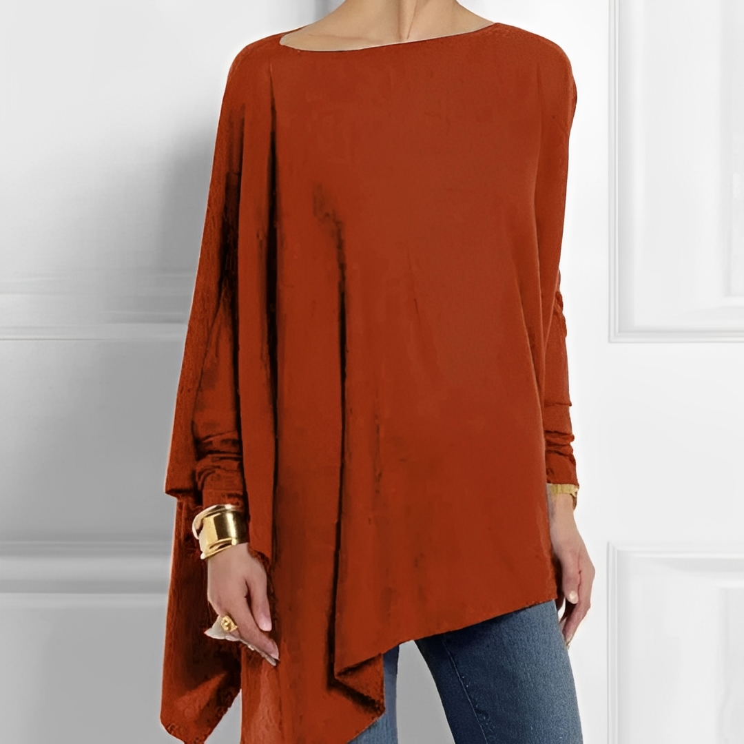 Chaneta - Blusa de manga larga y ajuste holgado para mujeres