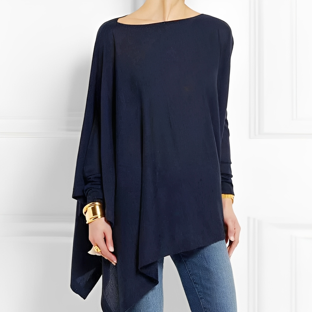 Chaneta - Blusa de manga larga y ajuste holgado para mujeres