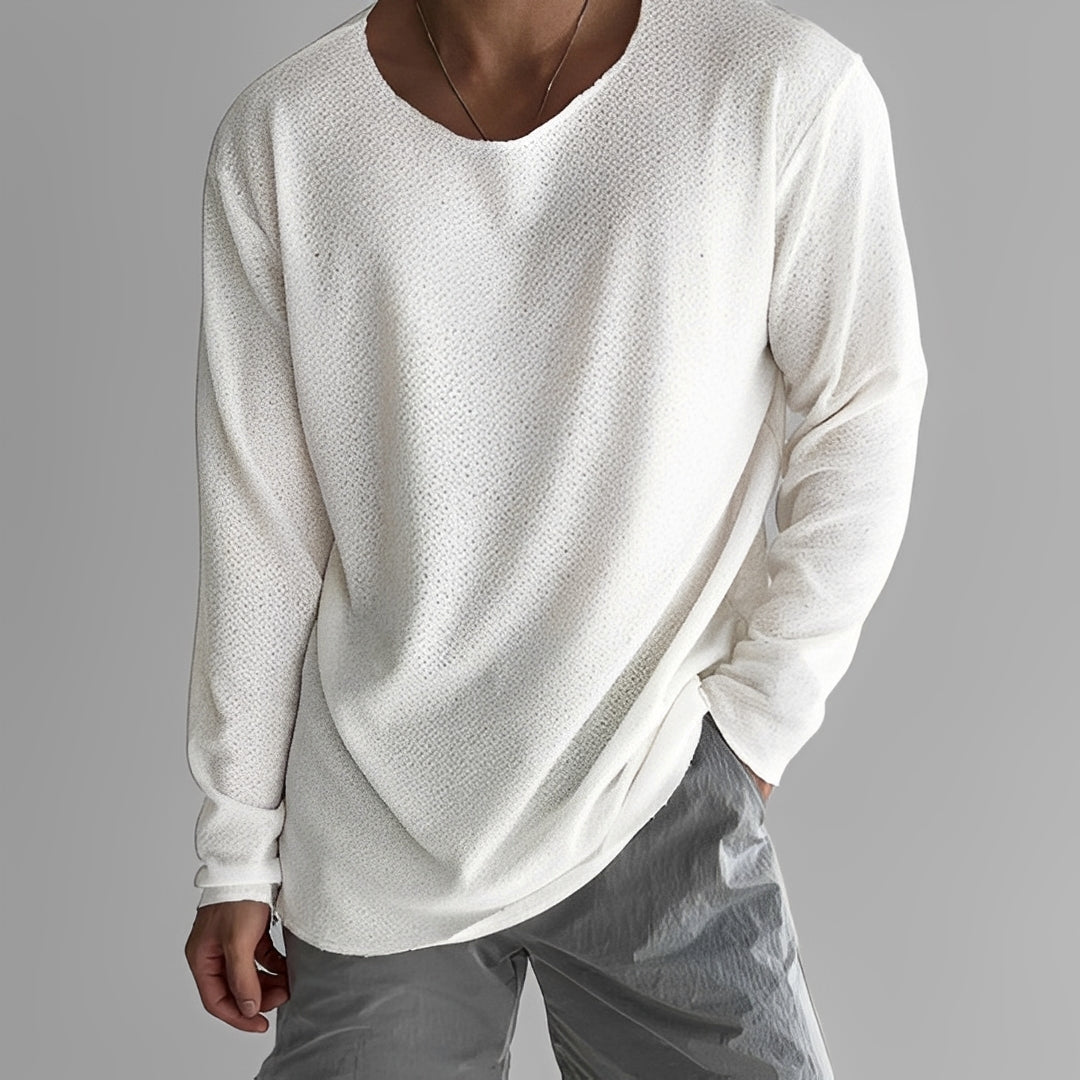 Loik - Sudadera transpirable de ajuste holgado para hombre
