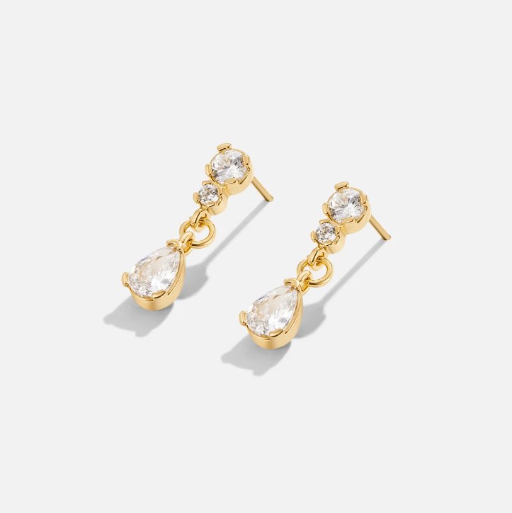 Yarina - Pendientes de cristal en forma de gota